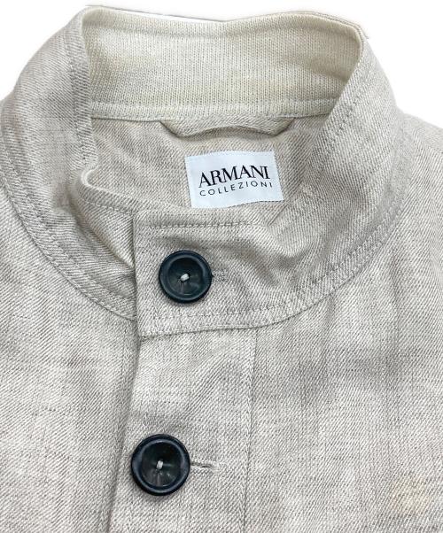 ARMANI COLLEZIONI（アルマーニ コレツィオーニ）ARMANI COLLEZIONI (アルマーニ コレツィオーニ) リネンジャケット アイボリー サイズ:不明の古着・服飾アイテム
