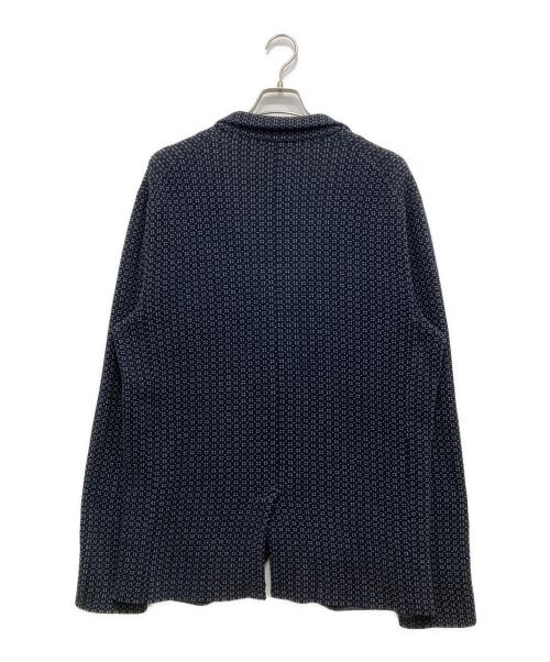 ARMANI EXCHANGE（アルマーニ エクスチェンジ）ARMANI EXCHANGE (アルマーニ エクスチェンジ) 3Bバーズアイニットジャケット ネイビー サイズ:Lの古着・服飾アイテム