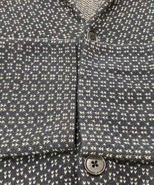 ARMANI EXCHANGE（アルマーニ エクスチェンジ）ARMANI EXCHANGE (アルマーニ エクスチェンジ) 3Bバーズアイニットジャケット ネイビー サイズ:Lの古着・服飾アイテム