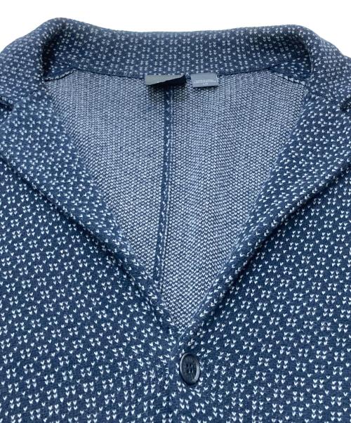 ARMANI EXCHANGE（アルマーニ エクスチェンジ）ARMANI EXCHANGE (アルマーニ エクスチェンジ) 3Bバーズアイニットジャケット ネイビー サイズ:Lの古着・服飾アイテム