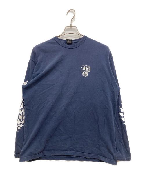 stussy（ステューシー）stussy (ステューシー) スカルプリントTシャツ ネイビー サイズ:XLの古着・服飾アイテム