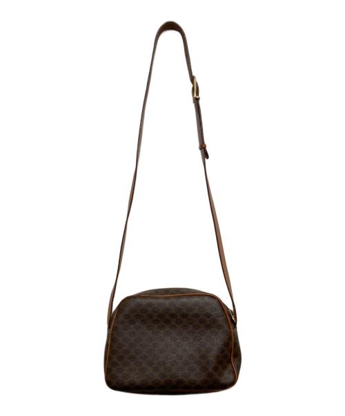 CELINE（セリーヌ）CELINE (セリーヌ) マカダムショルダーバッグ ブラウンの古着・服飾アイテム