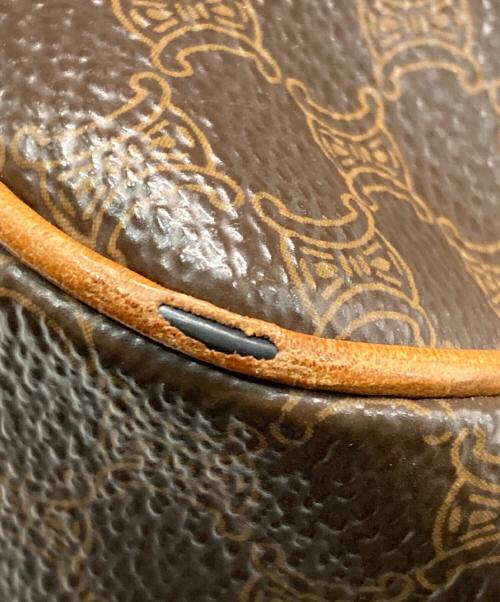 CELINE（セリーヌ）CELINE (セリーヌ) マカダムショルダーバッグ ブラウンの古着・服飾アイテム