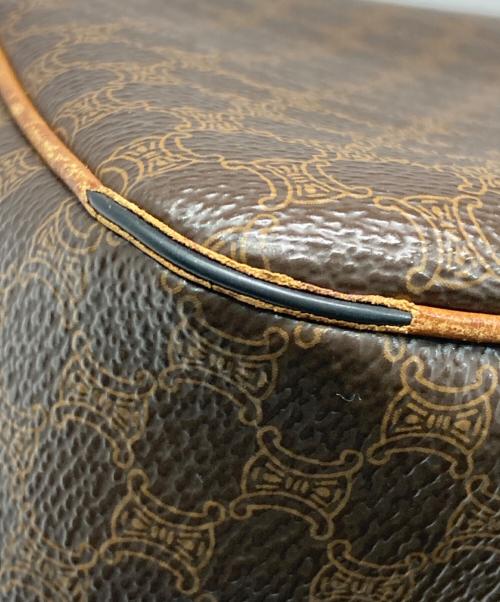 CELINE（セリーヌ）CELINE (セリーヌ) マカダムショルダーバッグ ブラウンの古着・服飾アイテム