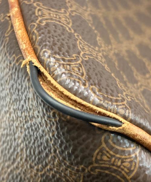 CELINE（セリーヌ）CELINE (セリーヌ) マカダムショルダーバッグ ブラウンの古着・服飾アイテム