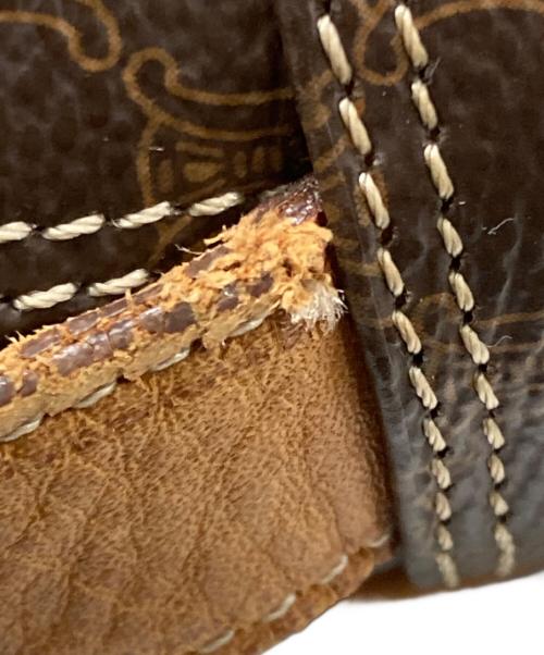 CELINE（セリーヌ）CELINE (セリーヌ) マカダムショルダーバッグ ブラウンの古着・服飾アイテム