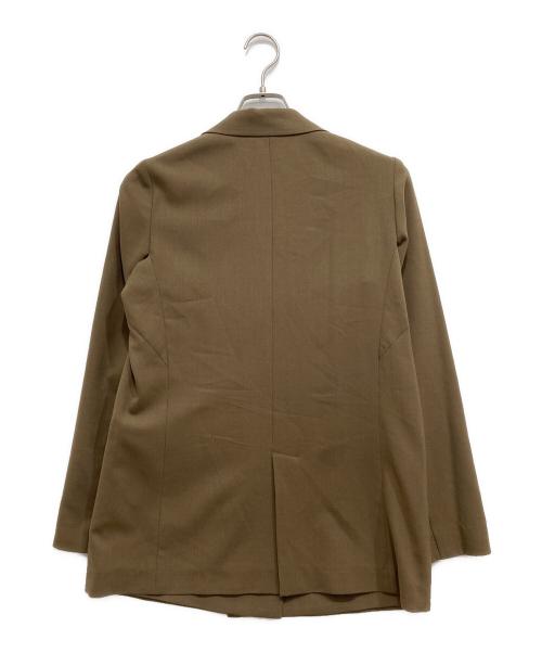 icB（アイシービー）icB (アイシービー) ウール2WAYストレッチダブルブレストジャケット ブラウン サイズ:SIZE2の古着・服飾アイテム