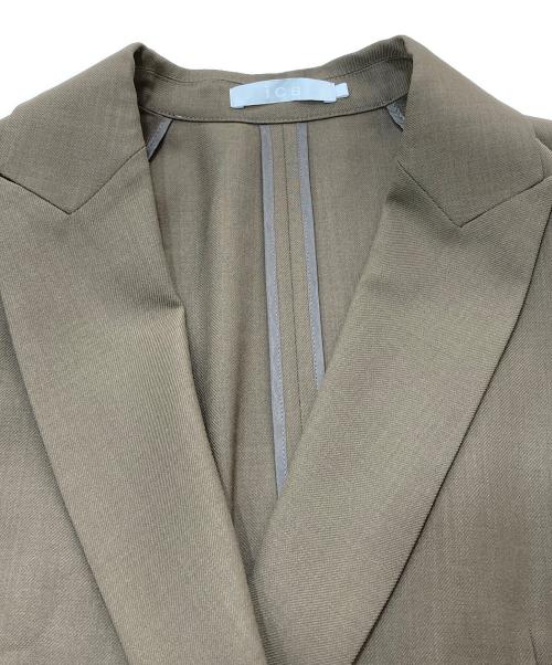 icB（アイシービー）icB (アイシービー) ウール2WAYストレッチダブルブレストジャケット ブラウン サイズ:SIZE2の古着・服飾アイテム