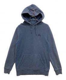 stussy（ステューシー）の古着「ストックロゴ前Vプルオーバーパーカー」｜ネイビー