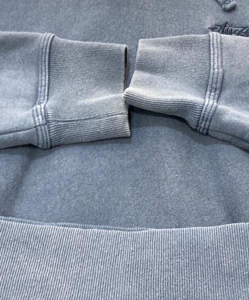 stussy（ステューシー）stussy (ステューシー) ストックロゴ前Vプルオーバーパーカー ネイビー サイズ:Mの古着・服飾アイテム