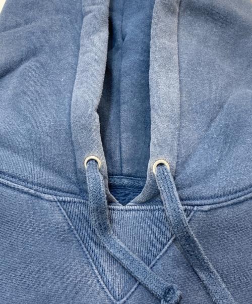 stussy（ステューシー）stussy (ステューシー) ストックロゴ前Vプルオーバーパーカー ネイビー サイズ:Mの古着・服飾アイテム