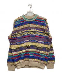 Coogi（クージー）の古着「マルチカラー3Dニット」｜マルチカラー