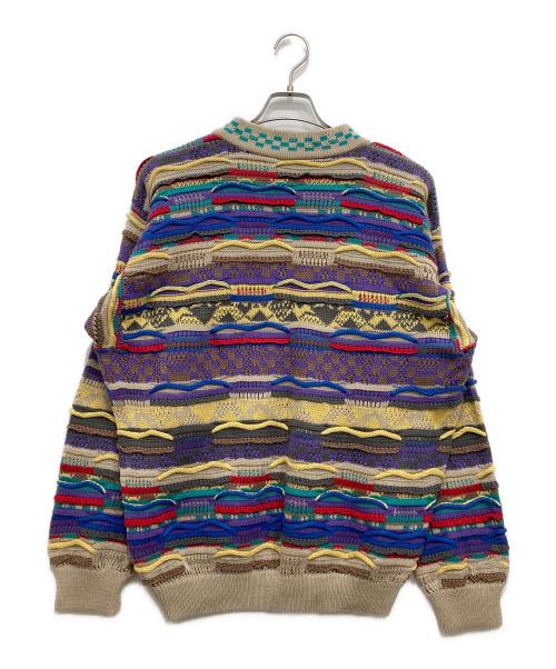 Coogi（クージー）Coogi (クージー) マルチカラー3Dニット マルチカラー サイズ:Lの古着・服飾アイテム