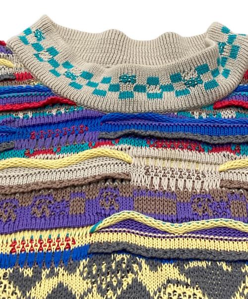 Coogi（クージー）Coogi (クージー) マルチカラー3Dニット マルチカラー サイズ:Lの古着・服飾アイテム