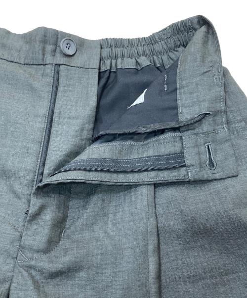 MAISON SPECIAL（メゾンスペシャル）MAISON SPECIAL (メゾンスペシャル) Calendering Triacetate One-Tuck Wide Pants/ワンタックワイドパンツ グレー サイズ:SIZE0の古着・服飾アイテム