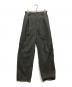 MAISON SPECIAL（メゾンスペシャル）の古着「Calendering Triacetate One-Tuck Wide Pants/ワンタックワイドパンツ」｜グレー