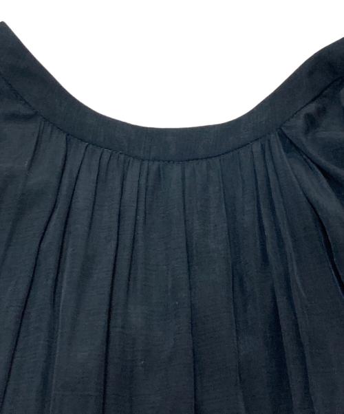 Loungedress（ラウンジドレス）Loungedress (ラウンジドレス) サテンティアードワンピース ブラック サイズ:FREEの古着・服飾アイテム