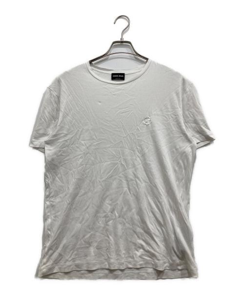 GIORGIO ARMANI（ジョルジオアルマーニ）GIORGIO ARMANI (ジョルジオアルマーニ) ピュアコットンインターロック Tシャツ ホワイト サイズ:SIZE50の古着・服飾アイテム