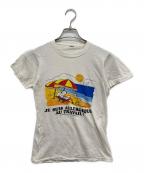 SCREEN STARSスクリーンズスターズ）の古着「80’s染み込みスヌーピープリントTシャツ」｜ホワイト