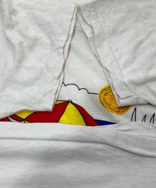 SCREEN STARS（スクリーンズスターズ）SCREEN STARS (スクリーンズスターズ) 80’s染み込みスヌーピープリントTシャツ ホワイト サイズ:Sの古着・服飾アイテム