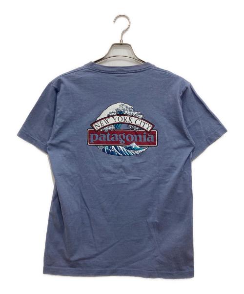 Patagonia（パタゴニア）Patagonia (パタゴニア) 00’s両面プリントTシャツ ネイビー サイズ:Sの古着・服飾アイテム