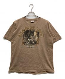 HARLEY-DAVIDSON（ハーレーダビッドソン）の古着「00’S両面プリントTシャツ」｜ブラウン