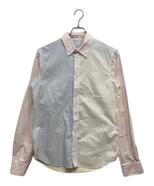maison kitsune（メゾンキツネ）MAISON KITSUNE (メゾンキツネ) マルチカラーストライプシャツ マルチカラー サイズ:SIZE37の古着・服飾アイテム