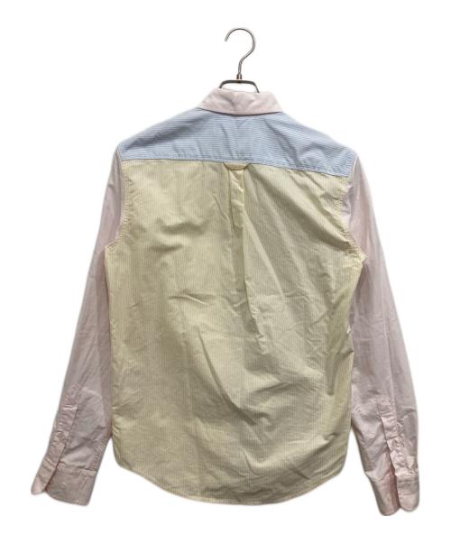 maison kitsune（メゾンキツネ）MAISON KITSUNE (メゾンキツネ) マルチカラーストライプシャツ マルチカラー サイズ:SIZE37の古着・服飾アイテム