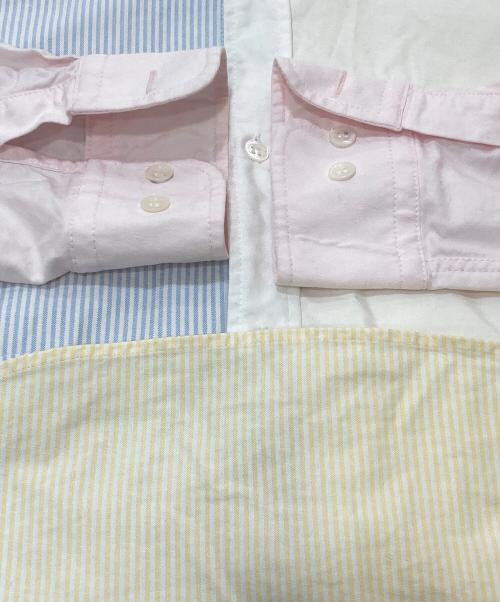 maison kitsune（メゾンキツネ）MAISON KITSUNE (メゾンキツネ) マルチカラーストライプシャツ マルチカラー サイズ:SIZE37の古着・服飾アイテム