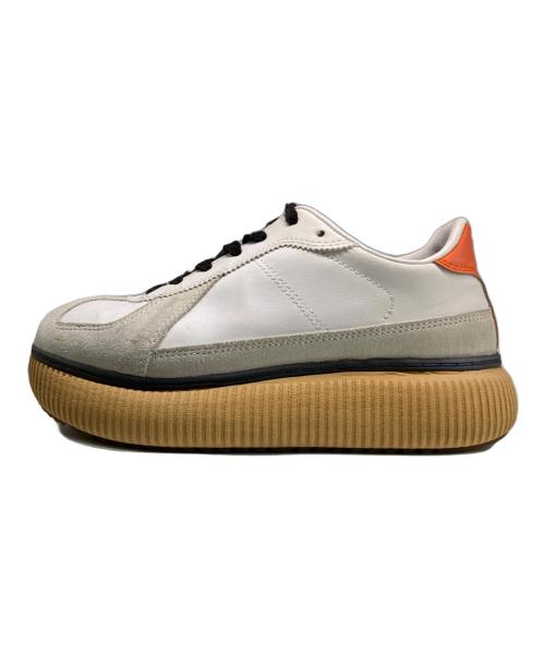 Onitsuka Tiger（オニツカタイガー）Onitsuka Tiger (オニツカタイガー) DELECITY/ローカットスニーカー ホワイト×グレー サイズ:24.5cmの古着・服飾アイテム