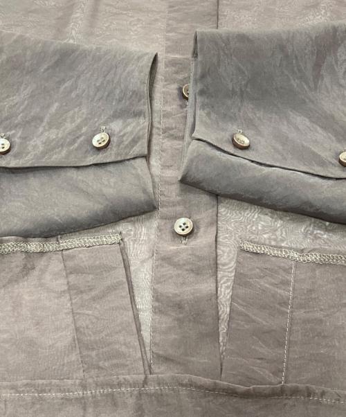 TODAYFUL（トゥデイフル）TODAYFUL (トゥデイフル) Standcollar Sheer Shirts ブラウン サイズ:FREEの古着・服飾アイテム