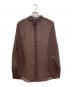 TODAYFUL（トゥデイフル）の古着「Standcollar Sheer Shirts」｜ブラウン
