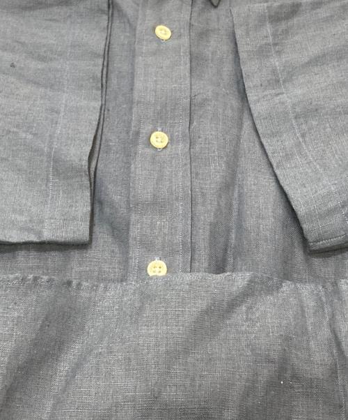 RALPH LAUREN（ラルフローレン）RALPH LAUREN (ラルフローレン) BDリネン半袖シャツ ネイビー サイズ:Mの古着・服飾アイテム
