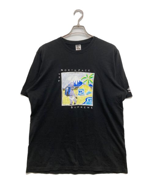 SUPREME（シュプリーム）Supreme (シュプリーム) THE NORTH FACE (ザ ノース フェイス) SketchS/S Top/プリントTシャツ ブラック サイズ:Lの古着・服飾アイテム