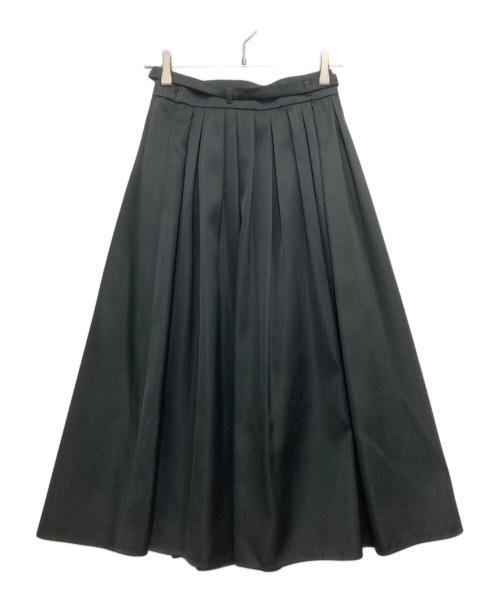 Loulou Willoughby（ルルウィルビー）Loulou Willoughby (ルルウィルビー) ブライトツイルタックスカート ブラック サイズ:SIZE1の古着・服飾アイテム