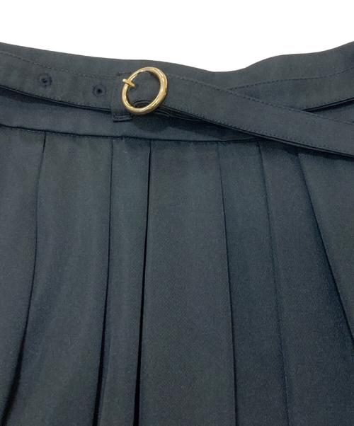 Loulou Willoughby（ルルウィルビー）Loulou Willoughby (ルルウィルビー) ブライトツイルタックスカート ブラック サイズ:SIZE1の古着・服飾アイテム