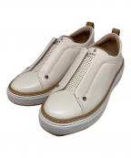 LANVIN COLLECTIONランバンコレクション）の古着「スタッズスリッポン」｜ホワイト