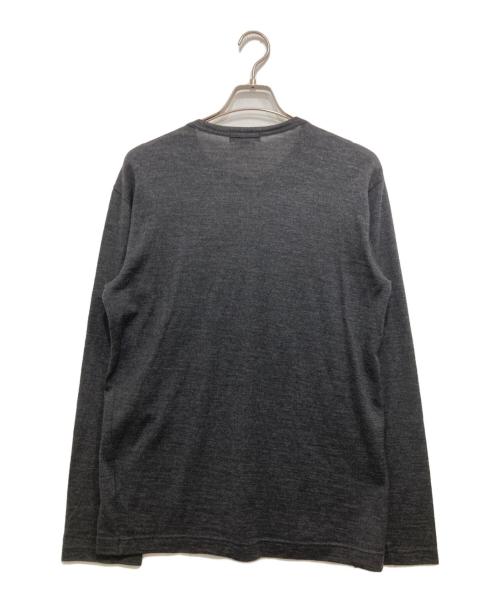COMME des GARCONS HOMME PLUS（コムデギャルソンオムプリュス）COMME des GARCONS HOMME PLUS (コムデギャルソンオムプリュス) レオパードカットソー ブラック×ブラウン サイズ:Mの古着・服飾アイテム
