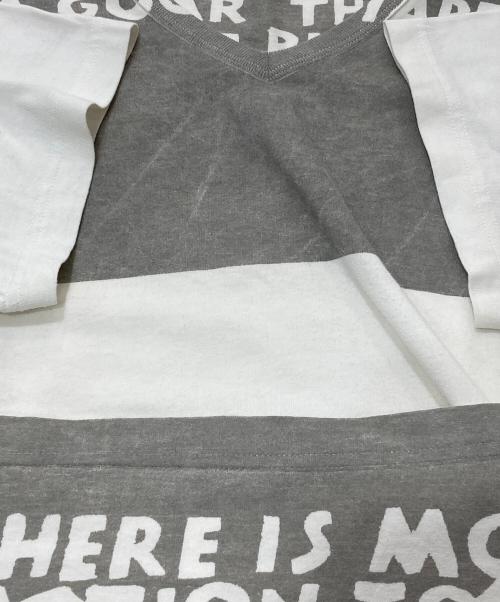 MARTIN MARGIELA（マルタン・マルジェラ）MARTIN MARGIELA (マルタン・マルジェラ) エイズTシャツ ホワイト×グレー サイズ:不明の古着・服飾アイテム