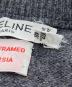 中古・古着 CELINE (セリーヌ) 90’sカシミヤVネックアーガイルチェックニット グレー サイズ:SIZE40：13000円