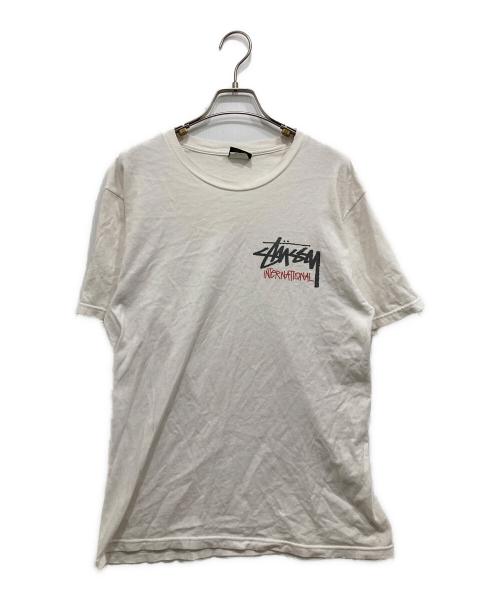 stussy（ステューシー）stussy (ステューシー) ロゴTシャツ ホワイト サイズ:Mの古着・服飾アイテム