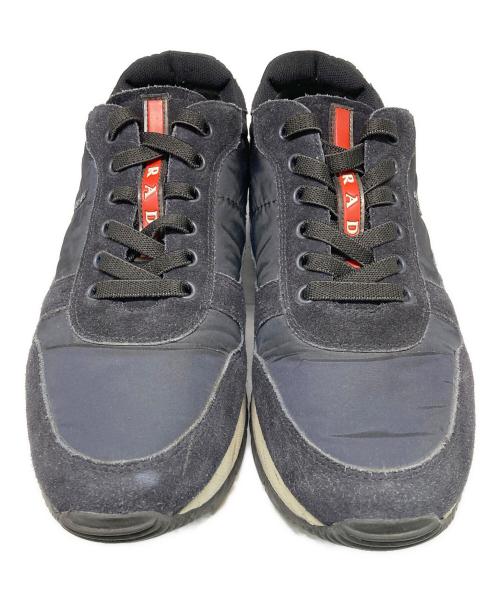 PRADA SPORTS（プラダスポーツ）PRADA SPORTS (プラダスポーツ) スエード切替ローカットスニーカー ブラック サイズ:24cmの古着・服飾アイテム