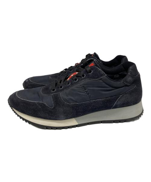 PRADA SPORTS（プラダスポーツ）PRADA SPORTS (プラダスポーツ) スエード切替ローカットスニーカー ブラック サイズ:24cmの古着・服飾アイテム