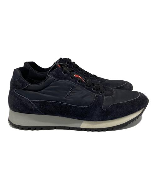 PRADA SPORTS（プラダスポーツ）PRADA SPORTS (プラダスポーツ) スエード切替ローカットスニーカー ブラック サイズ:24cmの古着・服飾アイテム