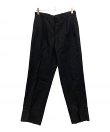 VINTAGE（ヴィンテージ）の古着「2タックウールギャバスラックス」｜ブラック