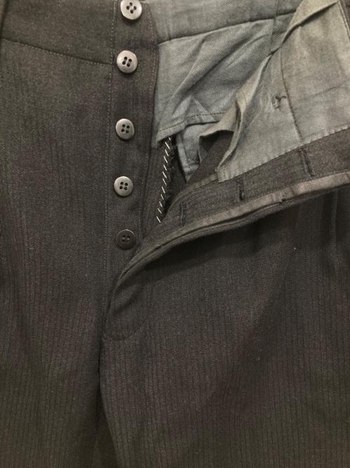 VINTAGE（ヴィンテージ）VINTAGE (ヴィンテージ) 2タックウールギャバスラックス ブラック サイズ:不明の古着・服飾アイテム