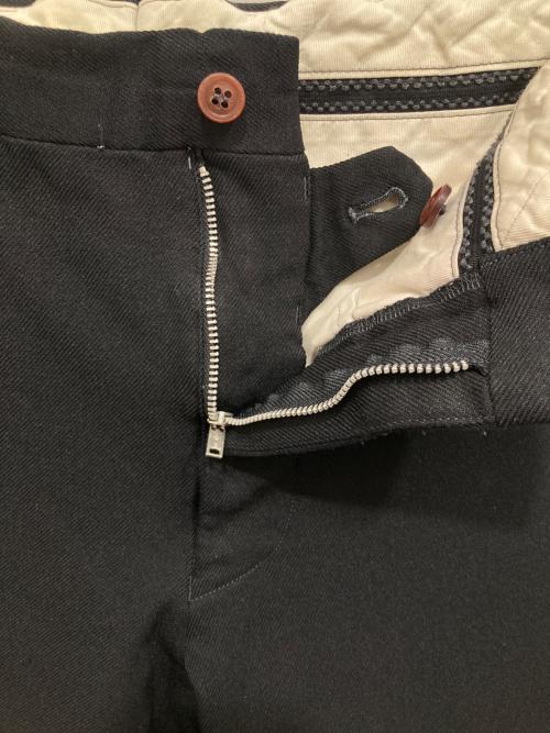 COMME des GARCONS HOMME PLUS（コムデギャルソンオムプリュス）COMME des GARCONS HOMME PLUS (コムデギャルソンオムプリュス) ウールギャバテーパードスラックス ブラック サイズ:不明の古着・服飾アイテム