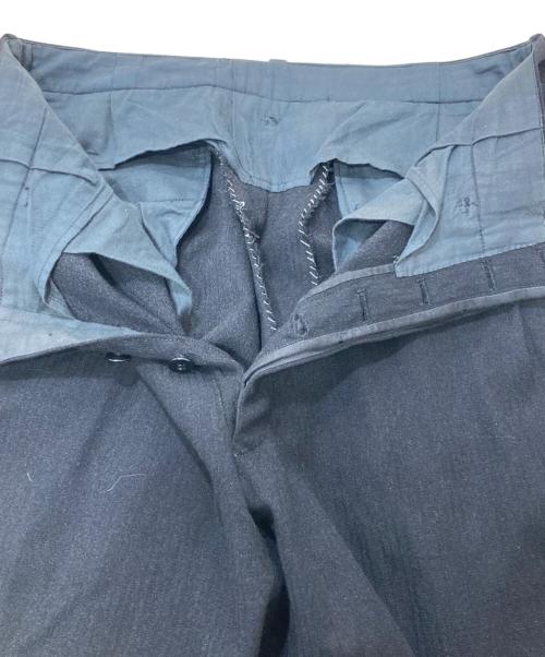COMME des GARCONS HOMME PLUS（コムデギャルソンオムプリュス）COMME des GARCONS HOMME PLUS (コムデギャルソンオムプリュス) ウールギャバテーパードスラックス ブラック サイズ:不明の古着・服飾アイテム