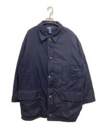 POLO RALPH LAUREN（ポロ・ラルフローレン）の古着「中綿ステンカラーコート」｜ネイビー