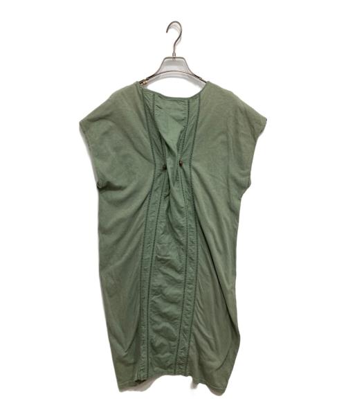 KAPITAL（キャピタル）KAPITAL (キャピタル) コットンノースリーブワンピース グリーンの古着・服飾アイテム